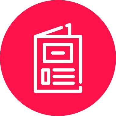 Belge simgesinin vektör illüstrasyonu