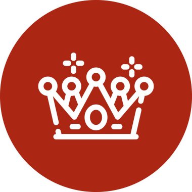 taç simgesi vektör illüstrasyonu