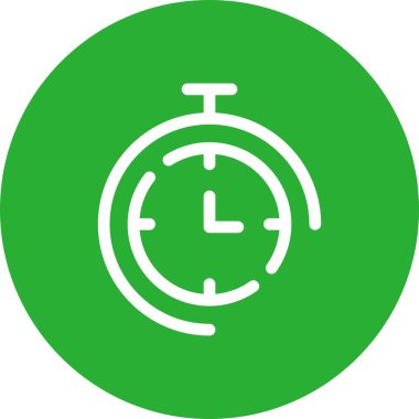 Vektör saat ico, vektör illüstrasyon