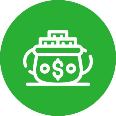 Dolar. Web simgesi basit tasarım