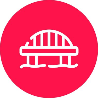 Köprü. Web simgesi vektör illüstrasyonu