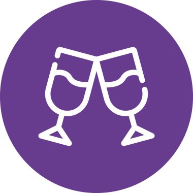 Şarap simgesinin vektör bardakları