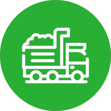 Kamyon. Web simgesi basit illüstrasyon