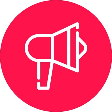 Megafon ikonu vektör illüstrasyonu