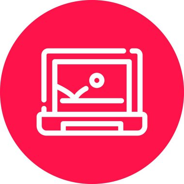 vektör dizüstü simgesi illüstrasyonu