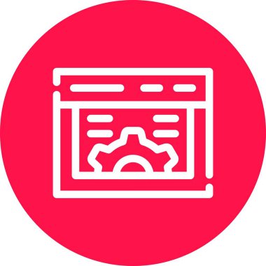 Seo simgesinin vektör illüstrasyonu