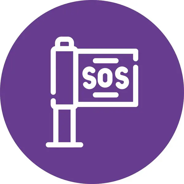 vektör acil durum ico, vektör illüstrasyonu