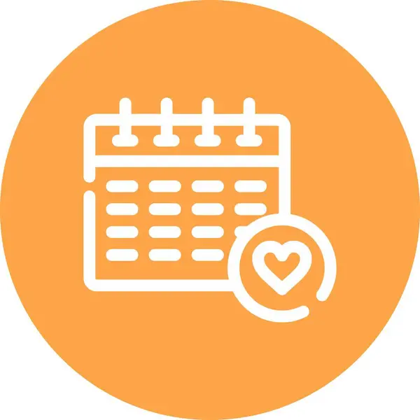 Takvim web simgesi, illüstrasyon