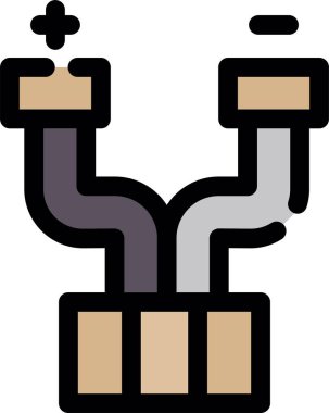 Boru. Web simgesi basit tasarım