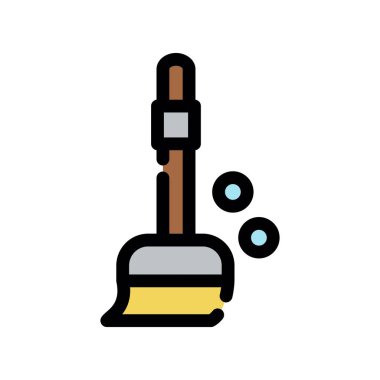 Temizleme simgesinin vektör illüstrasyonu