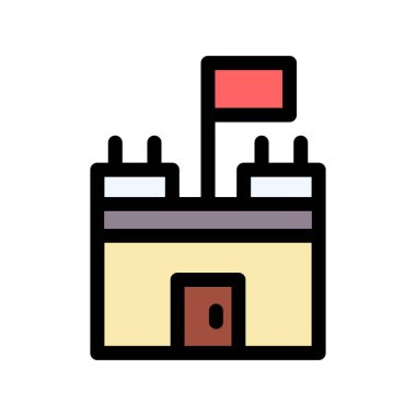 Fabrika inşa vektör illüstrasyonu