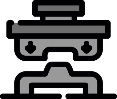 Modern oto tamir simgesinin vektör illüstrasyonu