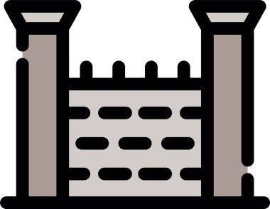 Kapı tarihi simgesi simgesi