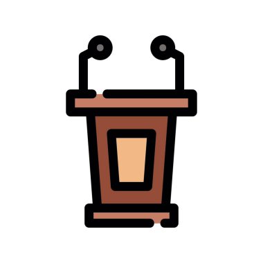 Çöp Kutusu Simgesi Vektörü. Çöp kutusu tabelasını özetle. İzole edilmiş Contour Sembol İllüstrasyonu