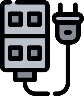 elektrik kablo simgesi - taslak biçimi