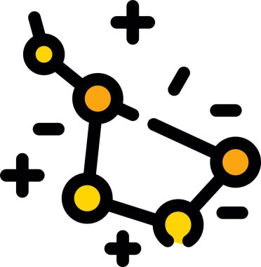 Molekül simgesi vektör illüstrasyonu