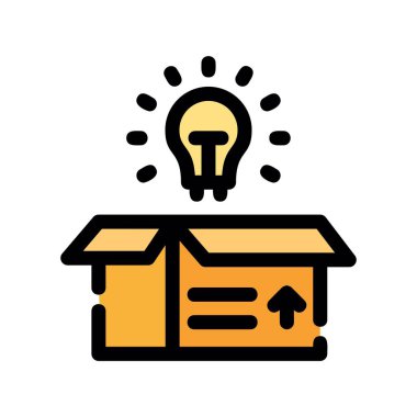 ampul vektörü ince çizgi simgesi