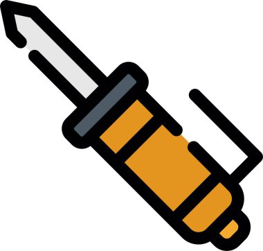 İğne ve iğne ikonlu şırınga