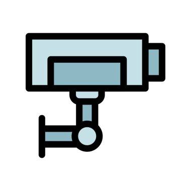 kamera simgesi renk dış hat vektörü