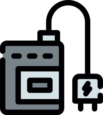 Pil. Web simgesi basit illüstrasyon