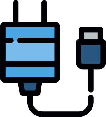 Elektrik kablosu simgesi. özet vektörü
