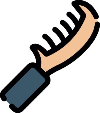 Bahçıvanlık bahçe ikonu doldurulmuş - dış hat tarzı