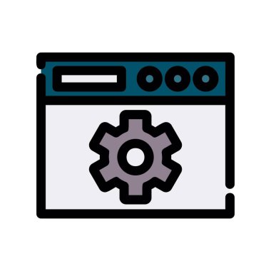 seo modern simgesinin vektör illüstrasyonu