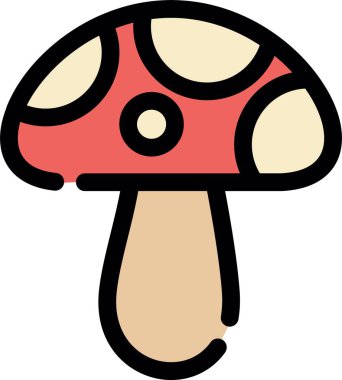 Mantar mantarı yemek simgesi