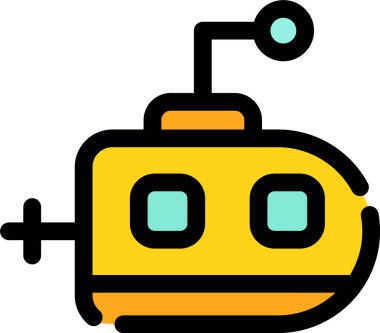 Sarı robotun vektör çizimi