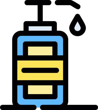 Araba yıkama ikonu. Taslak araba yıkama vektör simgesi rengi düz izole