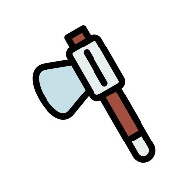 Beyaz arkaplanda kürek düz vektör simgesi