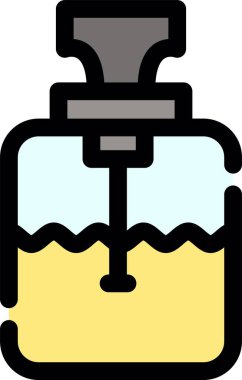 Şişe. Web simgesi basit illüstrasyon