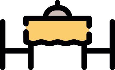 Gıda ve içecek Web ikonu vektör illüstrasyonu