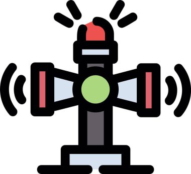 uydu simgesi vektör illüstrasyonu