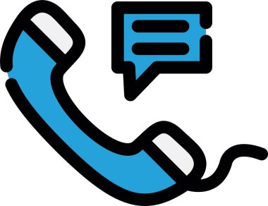 Doldurulmuş dış hat biçiminde iletişim iletişim ikonu