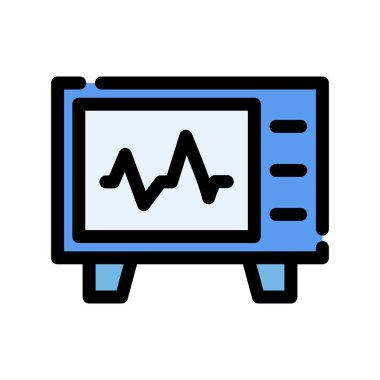 tıbbi izleme vektör simgesi