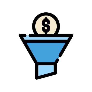 Dolar vektör renk simgesi