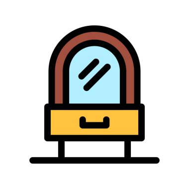 Bir kilit simgesinin vektör illüstrasyonu