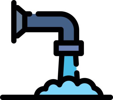 Duş. Web simgesi basit illüstrasyon