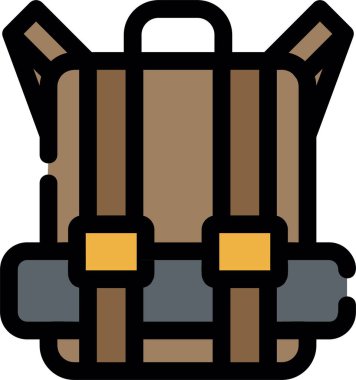 çanta çanta simgesi doldurulmuş taslak biçimi