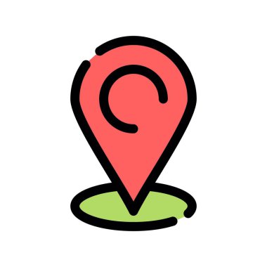 Harita işaretleyici vektör illüstrasyonuName