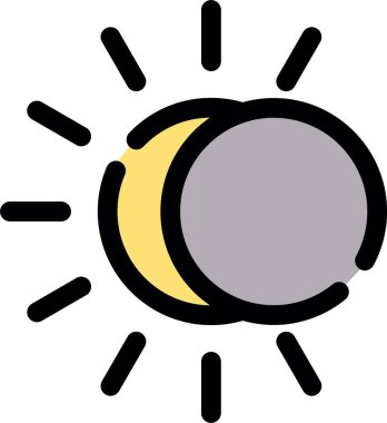 Hava durumu. Web simgesi basit illüstrasyon