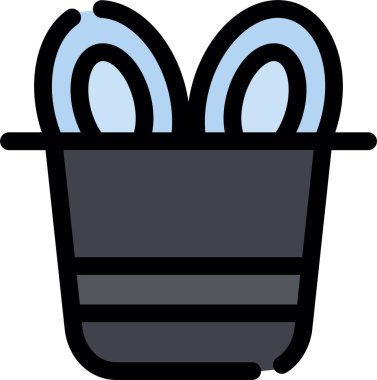 Sepet Simgesi vektör illüstrasyonu