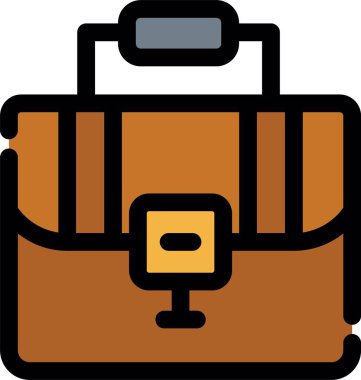 çanta çanta seyahat simgesi - taslak biçimi