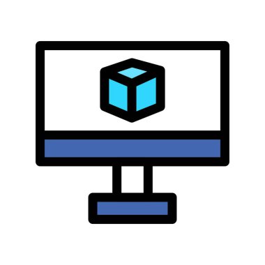 dizüstü bilgisayarı ve sunucu vektör illüstrasyon tasarımı