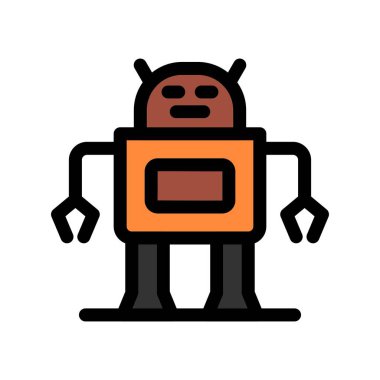 Robot simgesi, vektör çizimi