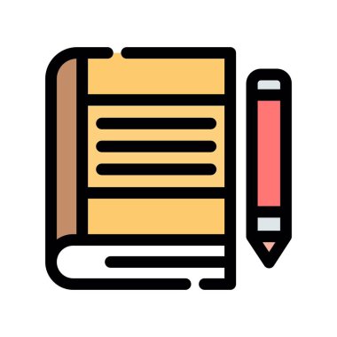 Kalem simgesi vektörü. özet kalem