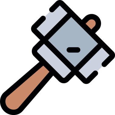 Çekiç simgesi, basit vektör tasarımı