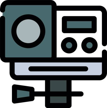 Kamera. Web simgesi basit illüstrasyon