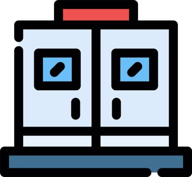 Tren İstasyonu. Vektör illüstrasyonu